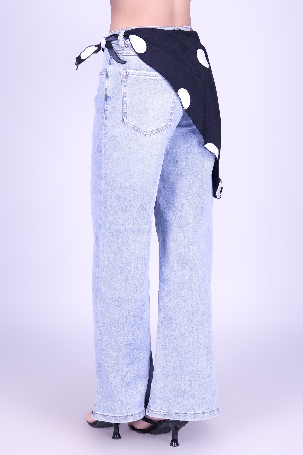 MILES FROM HERE WIDE LEG JEANS