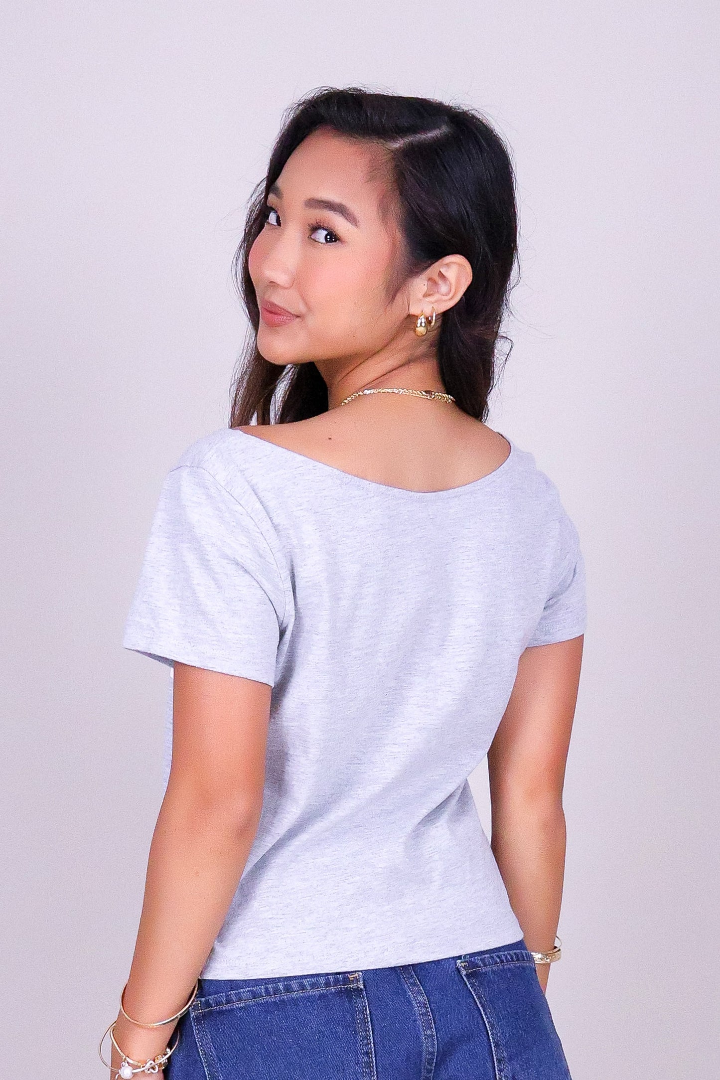 LAUAE QUILT OFF SHOULDER TEE