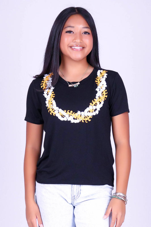TWISTED PUAKENIKENI PIKAKE LEI TEE | KIDS SIZE 2-16