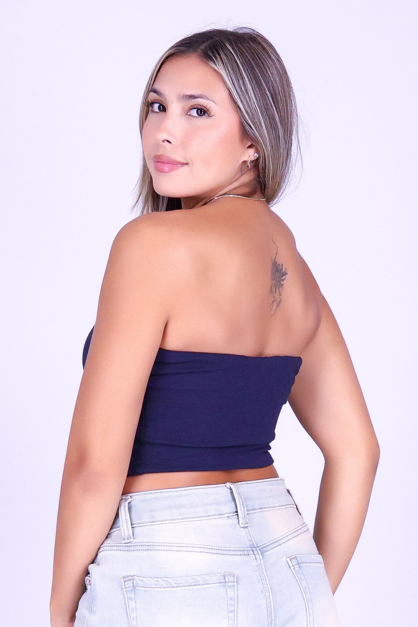 UNTIL FOREVER CROP TUBE TOP