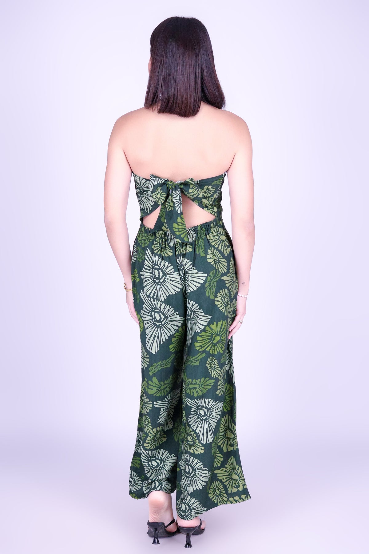 ISLAND OPIHI SHELLS TIE BACK JUMPSUIT