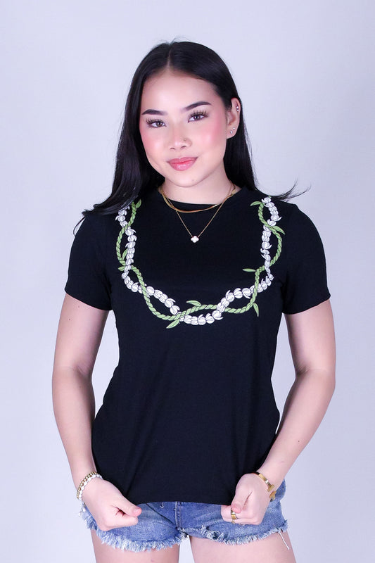 TI LEAF PIKAKE TWIST TEE