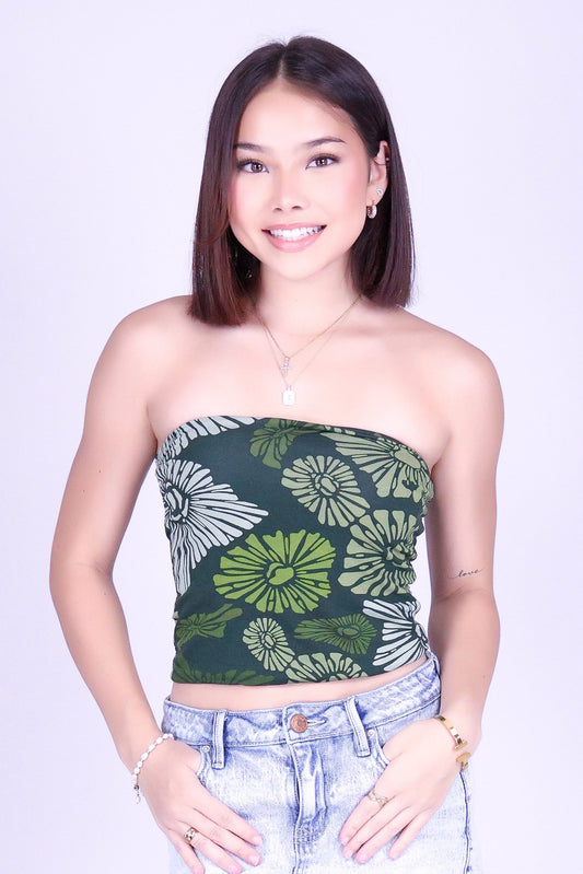 ISLAND OPIHI SHELLS CROP TUBE TOP