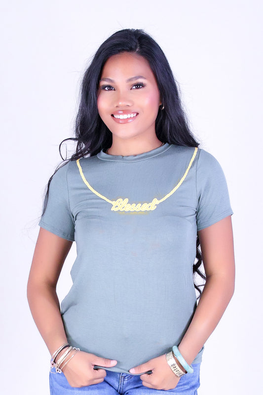 BLESSED NECKLACE TEE