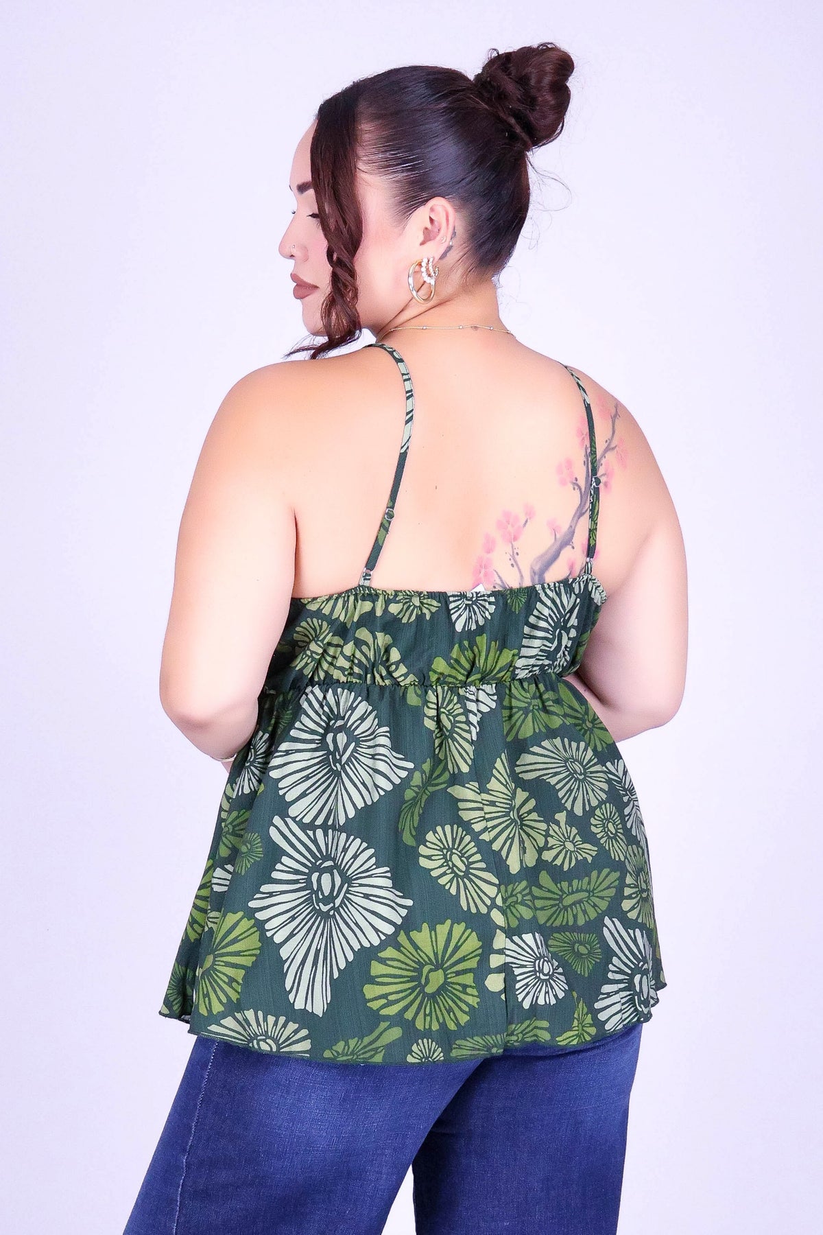 ISLAND OPIHI SHELLS PEPLUM TOP