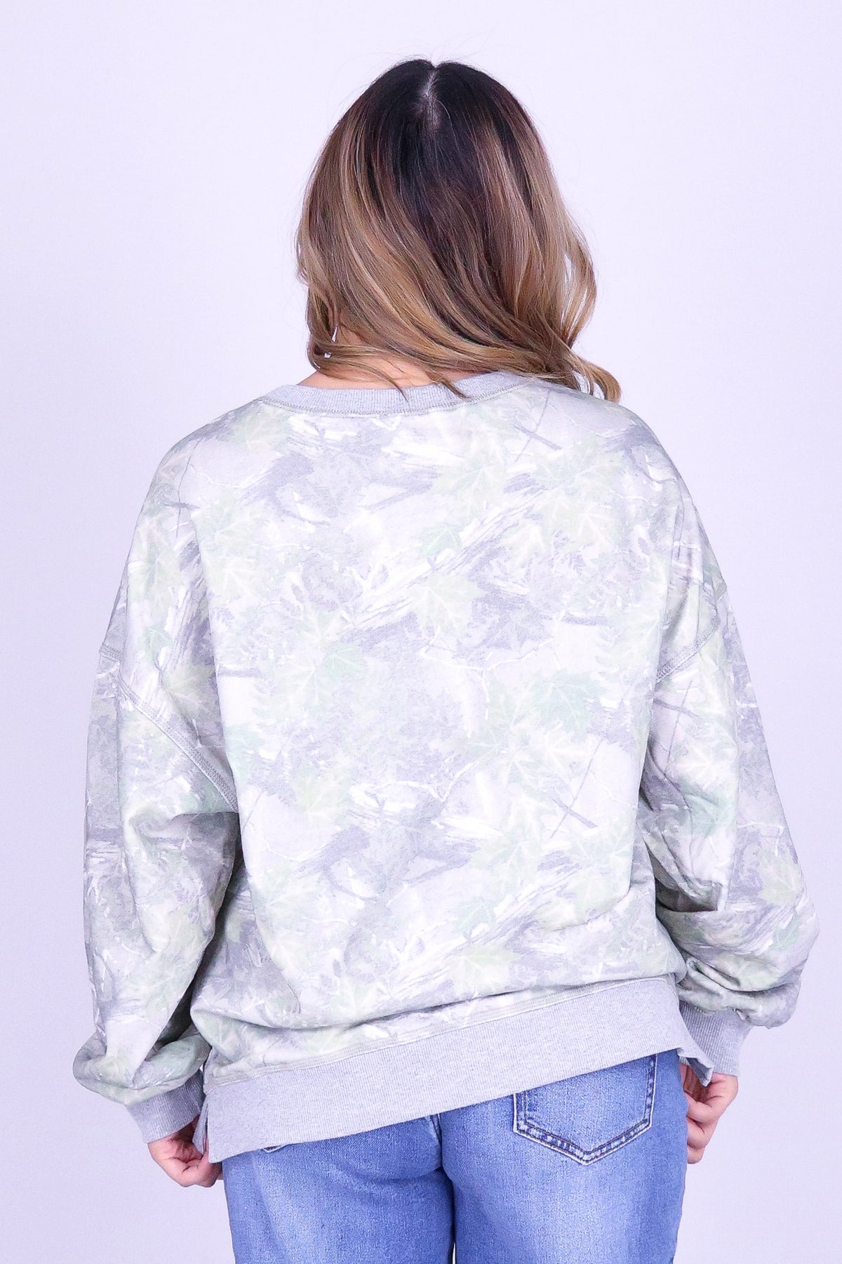 NO TRACE TREE CAMO SWEATER