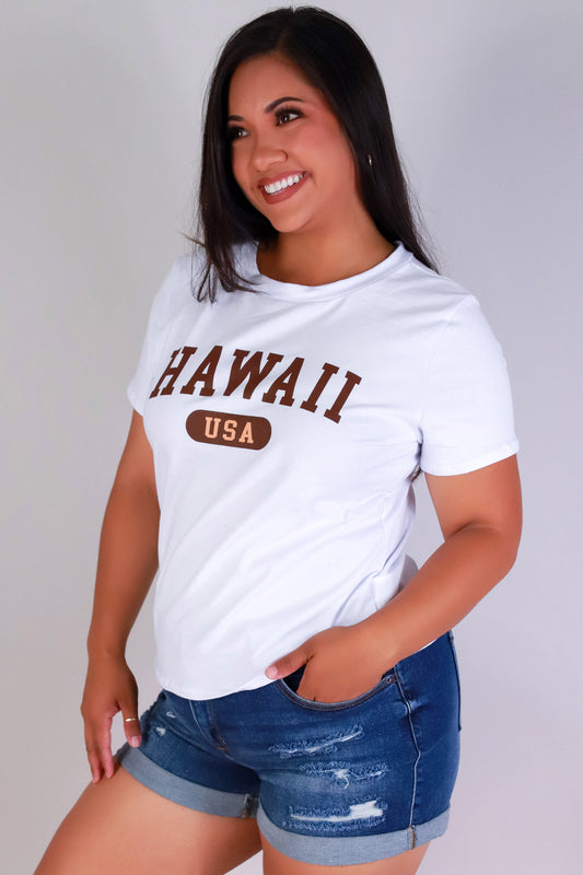 Jeans Warehouse Hawaii - PLUS S/S SCREENS - HAWAII TEE | By LUZ