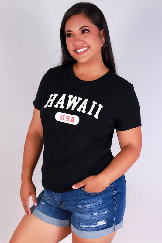 Jeans Warehouse Hawaii - PLUS S/S SCREENS - HAWAII TEE | By LUZ