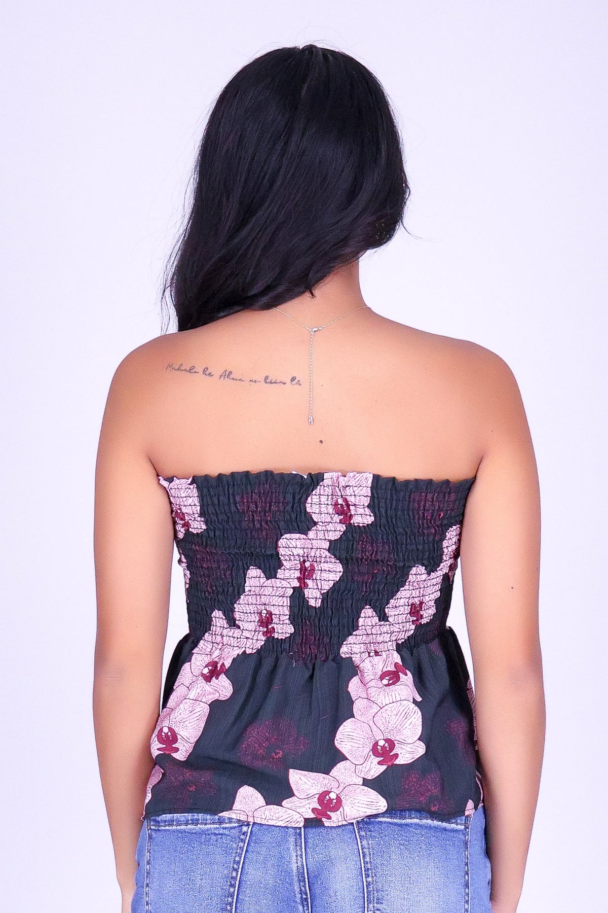 ORCHID BABYDOLL TUBE TOP