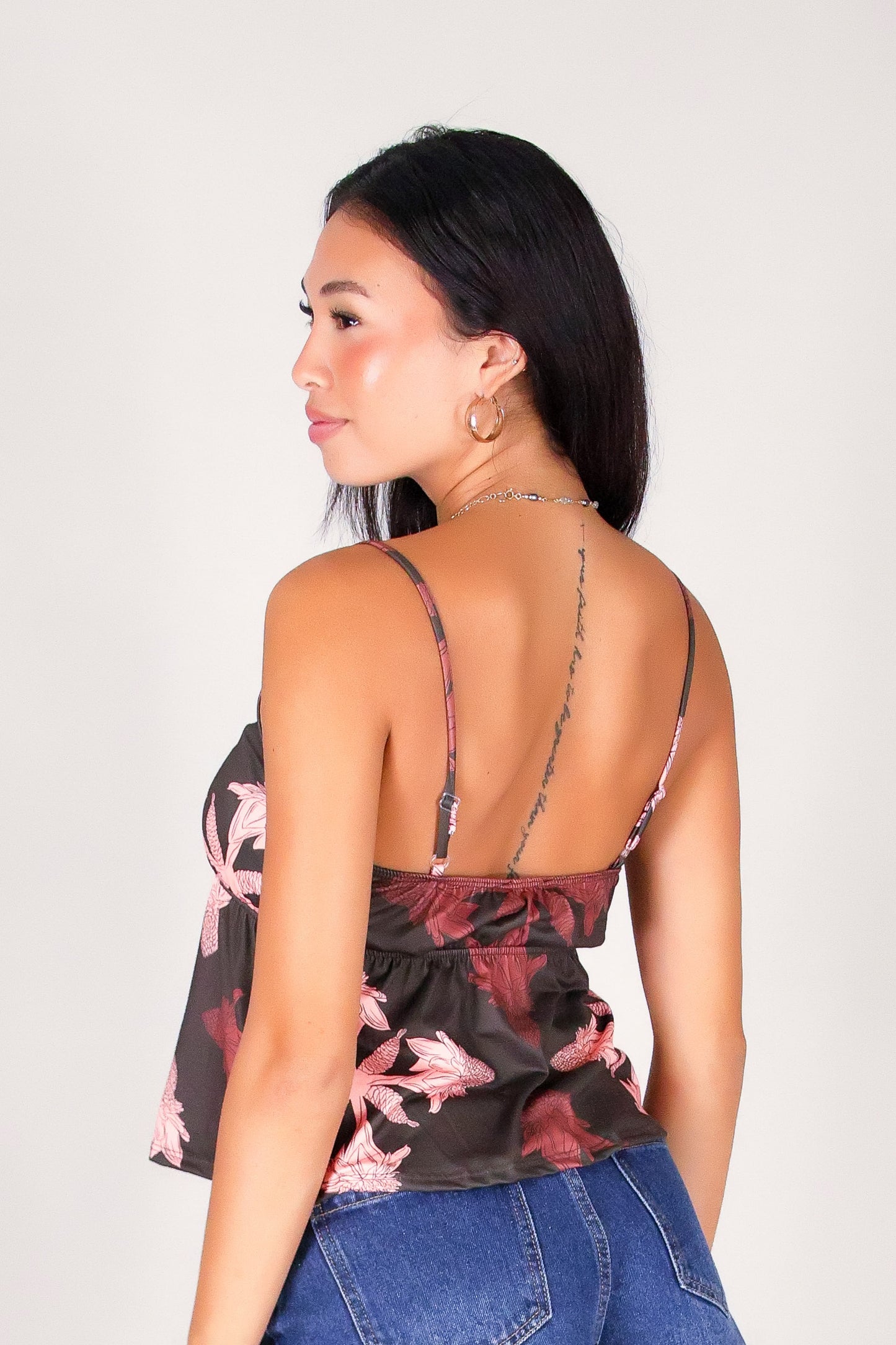 TORCH GINGER QUILT BABYDOLL TOP