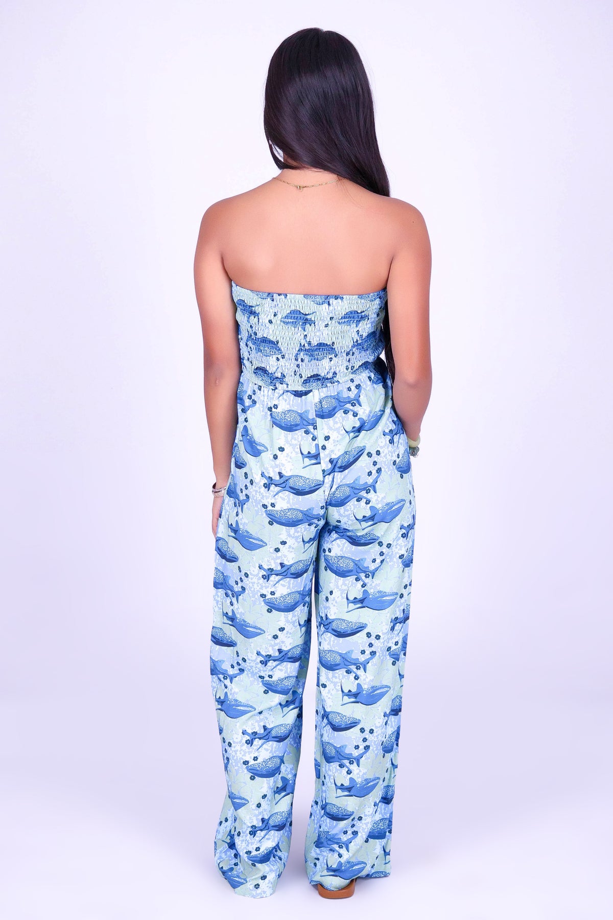 BLOOMS BY THE SEA TUBE JUMPSUIT | KIDS SIZE 12MO-14