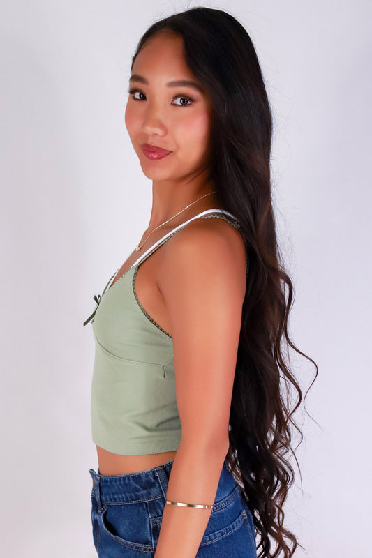 Jeans Warehouse Hawaii - SL CASUAL SOLID - LACED WITH LOVE TOP | By ANWND