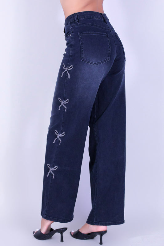 PETAL BOW JEANS