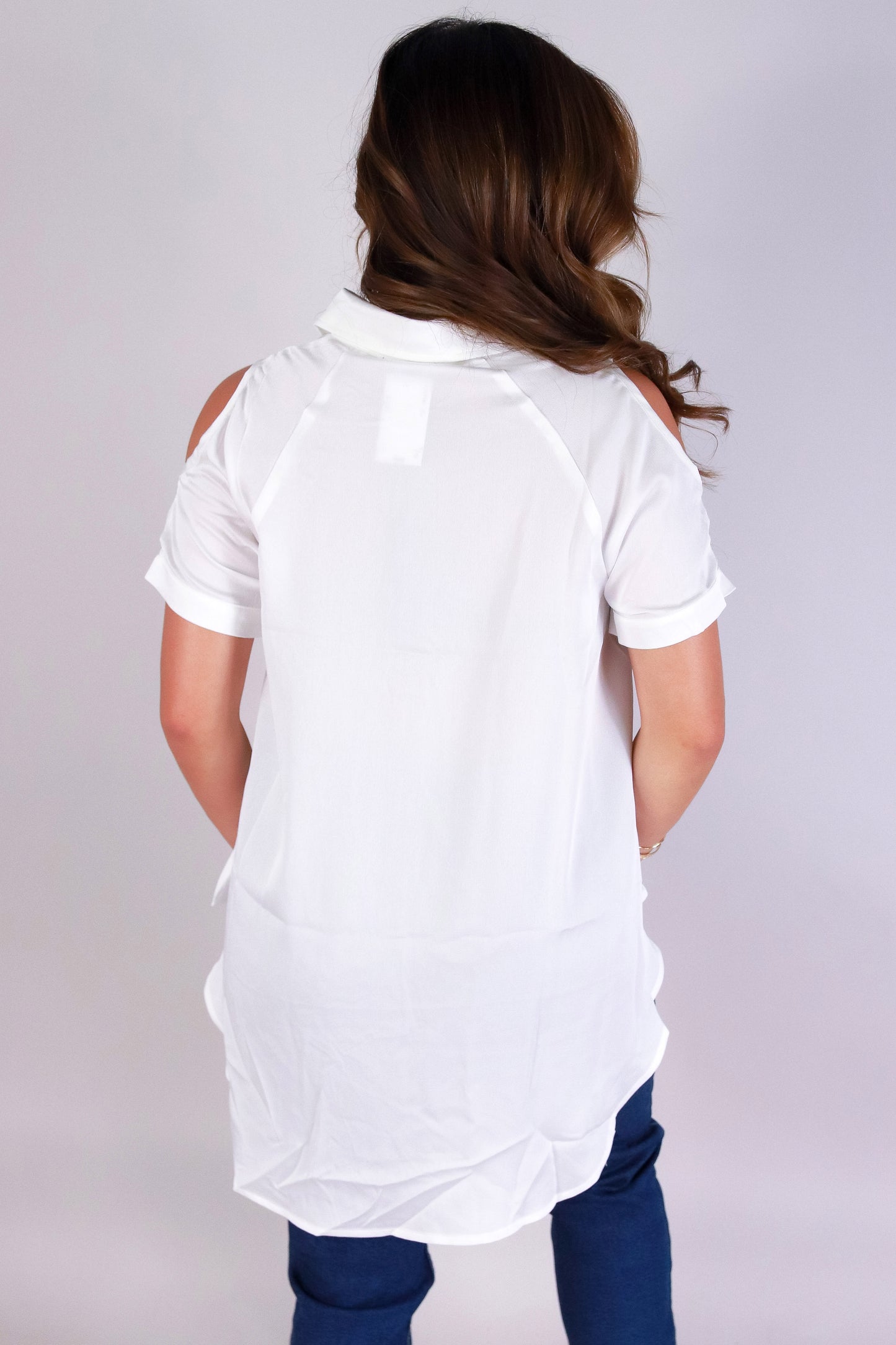 Jeans Warehouse Hawaii - S/S SOLID WOVEN TOPS - BARE IT BABE TOP | By MINTEE 16