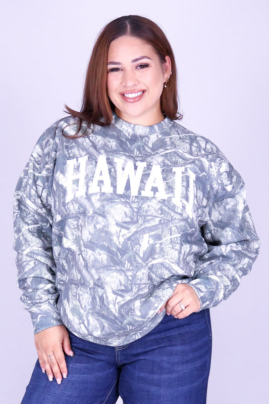 HAWAII TREE CAMO SWEATER