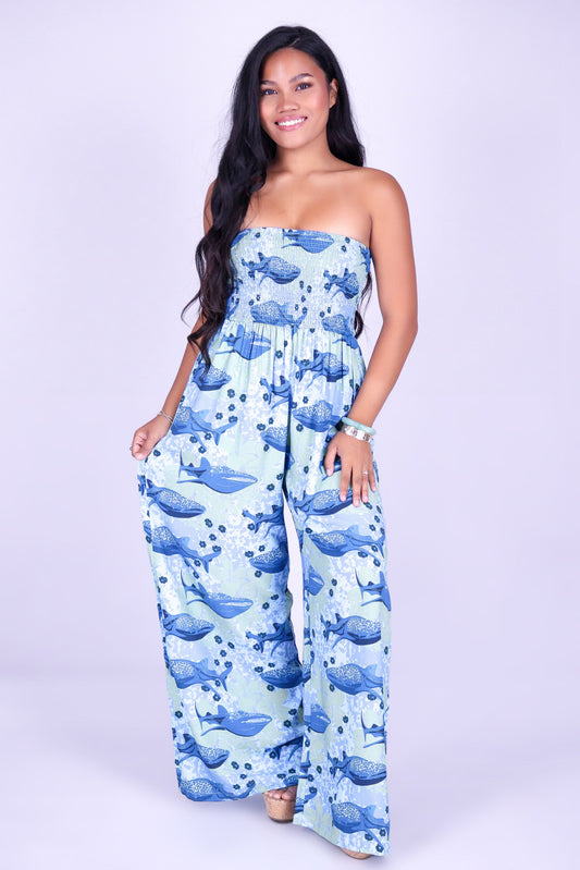 BLOOMS BY THE SEA TUBE JUMPSUIT