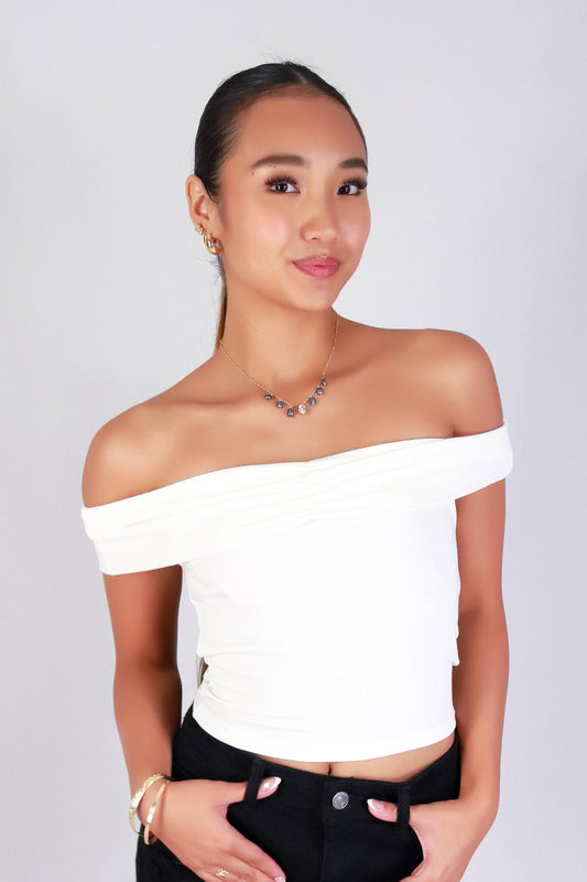 KISS THE NIGHT OFF SHOULDER TOP