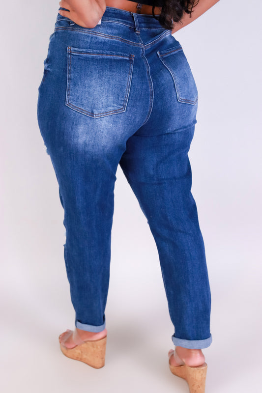 Jeans Warehouse Hawaii - PLUS Denim Jeans - LAID BACK MOM JEANS | By WAX JEAN