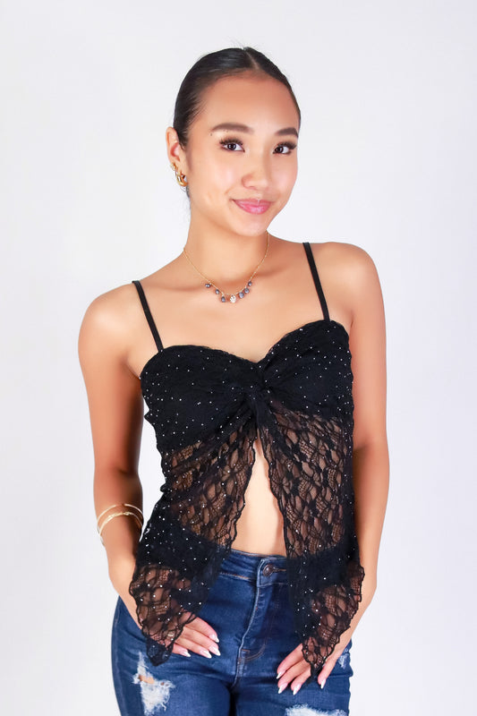 LACE WHISPER FLYAWAY TOP