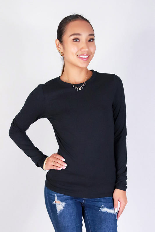 SOFT CHARM LONG SLEEVE TOP