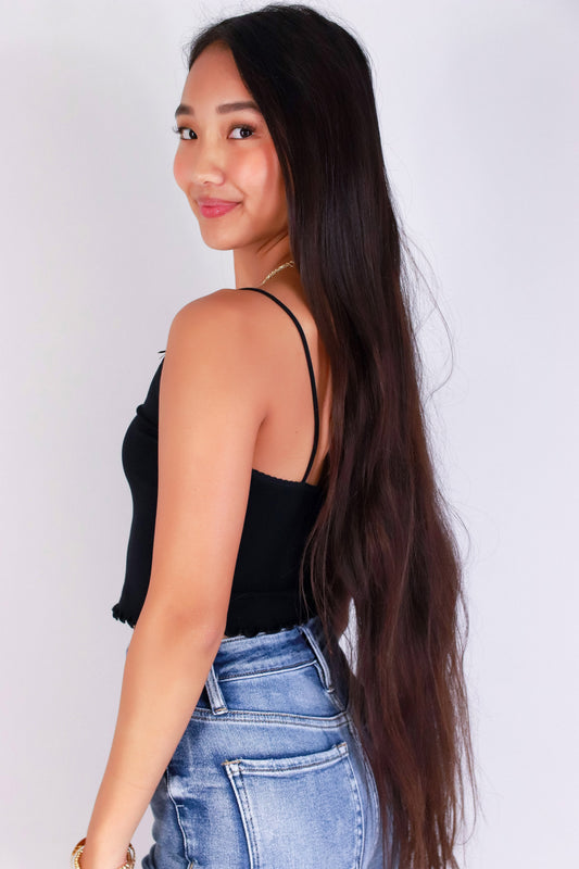 Jeans Warehouse Hawaii - SL CASUAL SOLID - KEEP IT UP SEAMLESS CROP TOP | By ANWND