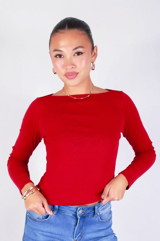 QUIET ALLURE LONG SLEEVE TOP