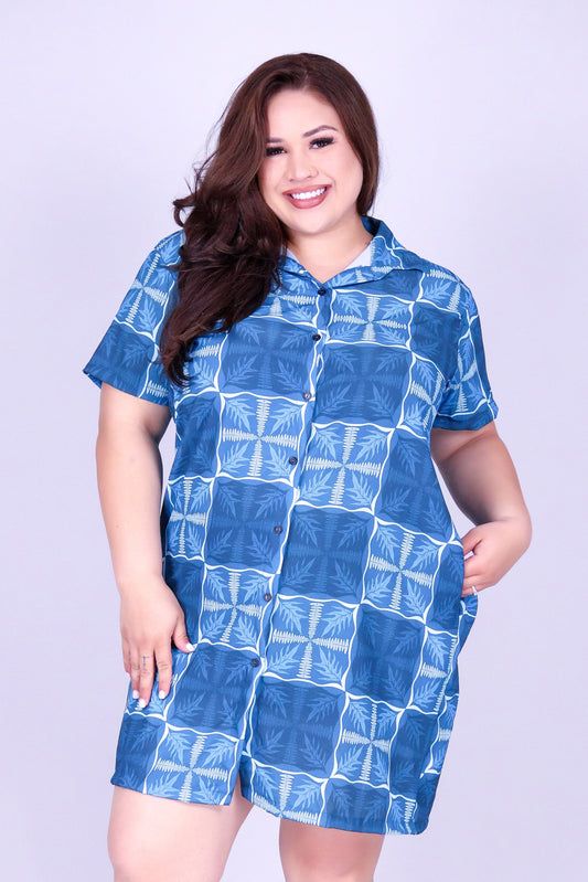FERN KUIKI BUTTON DOWN DRESS