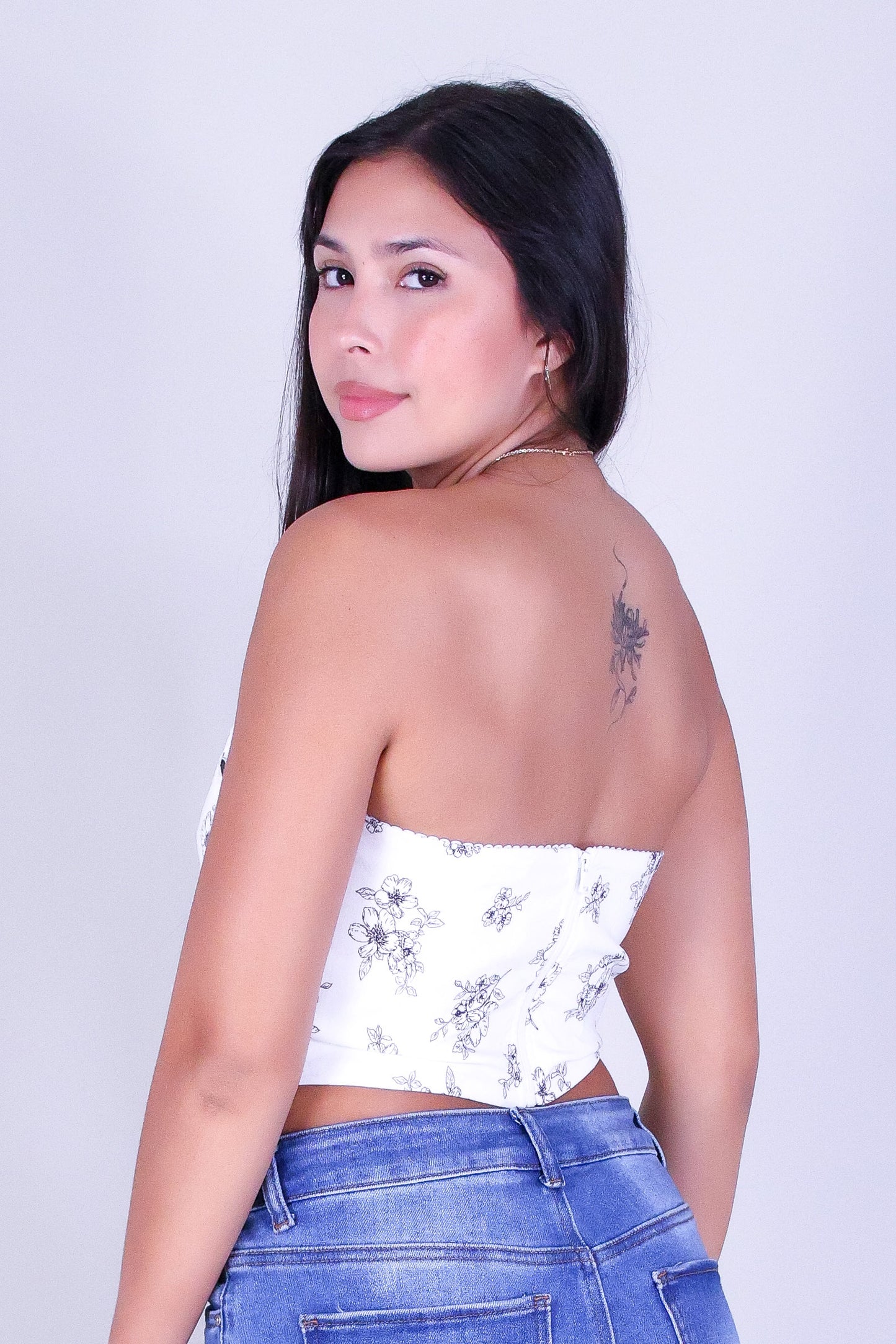 LUNA RIBBON CORSET TOP