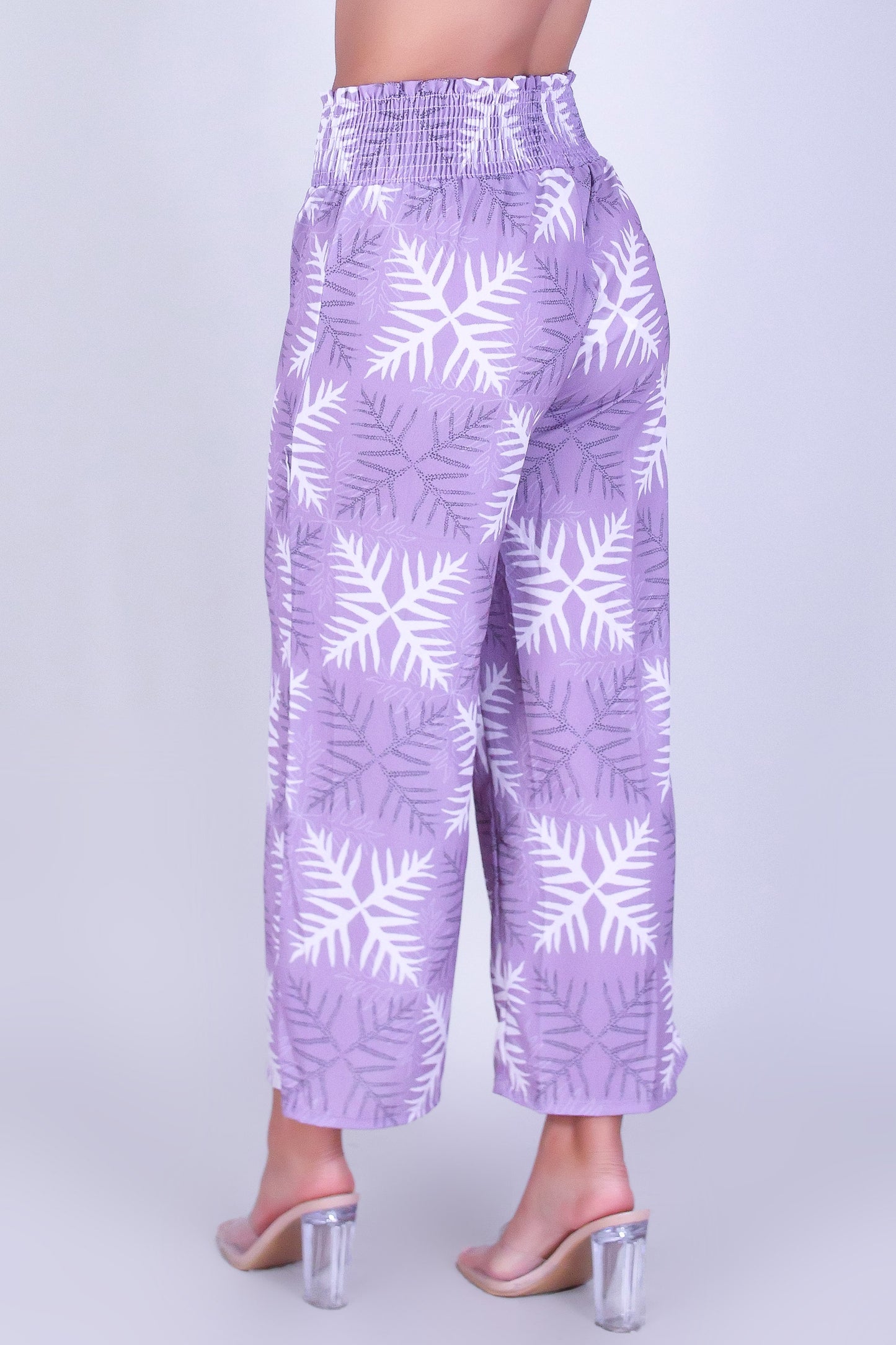 LAUAE QUILT SMOCKED WAIST PANTS