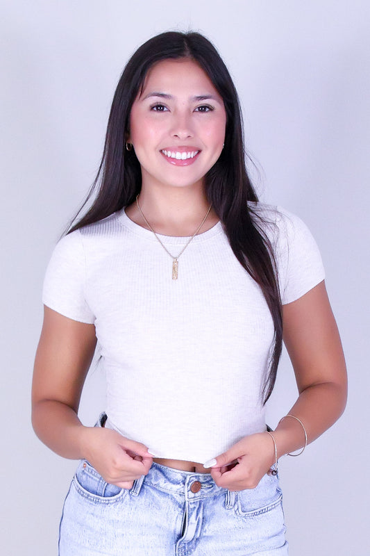 WORTH IT CROP TEE