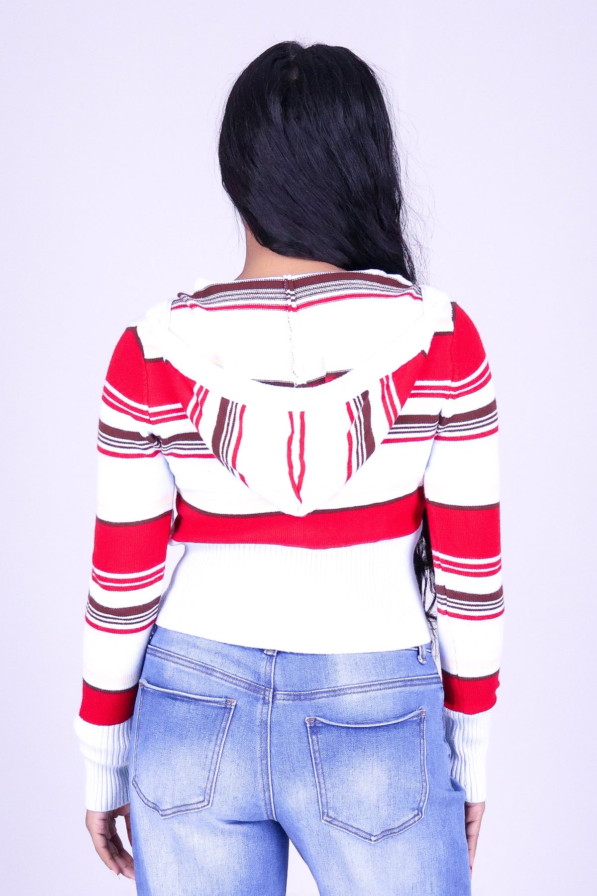 ALL GOOD THINGS STRIPE HOODIE