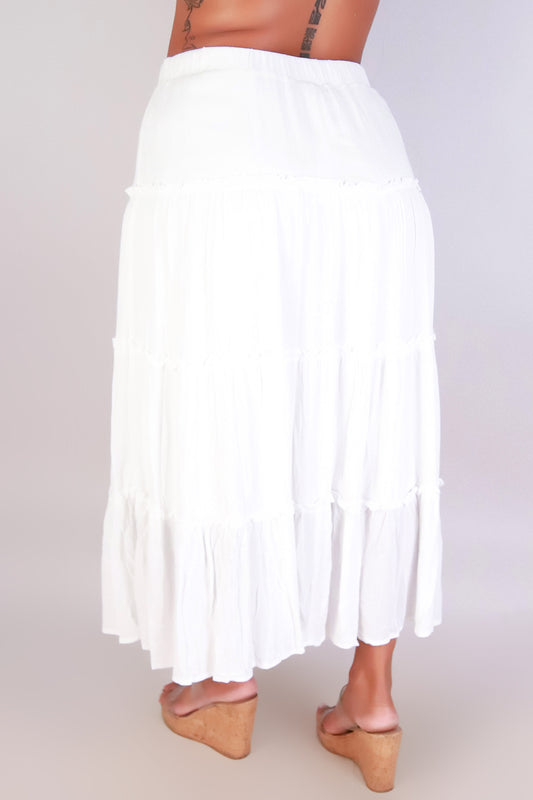 Jeans Warehouse Hawaii - PLUS Woven Long Skirt - FREE TO FLOW MAXI SKIRT | By ZENOBIA