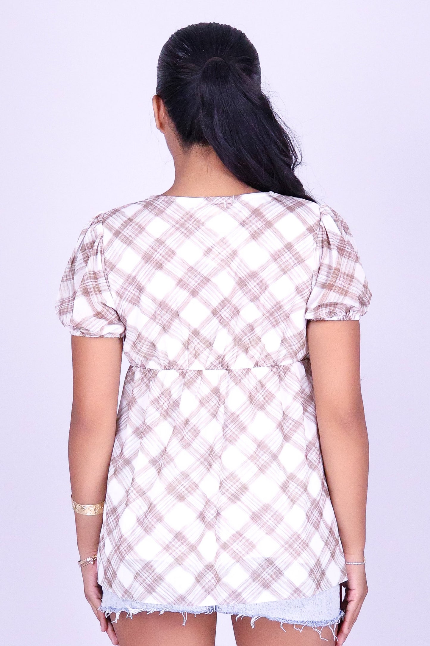 OFF SCRIPT BABYDOLL TOP