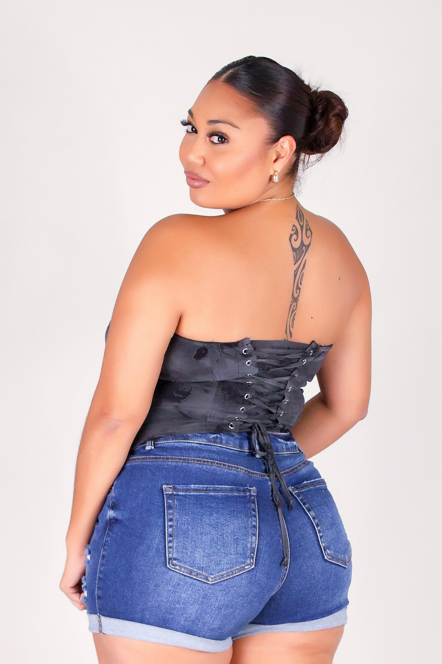 LACE IN BLOOM CORSET TOP