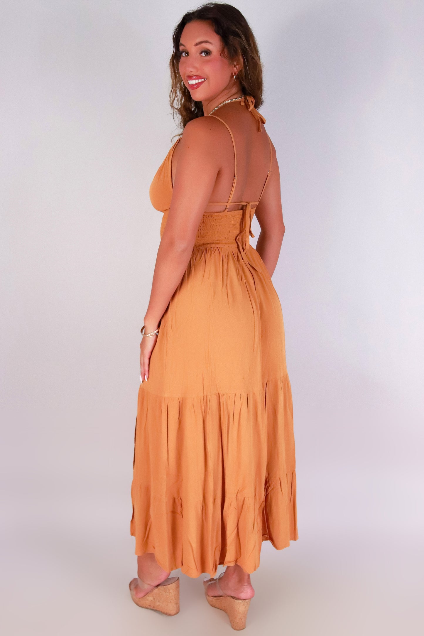 Jeans Warehouse Hawaii - S/L LONG SOLID DRESSES - SUMMER MUSE MAXI DRESS | By LUZ MOI INC