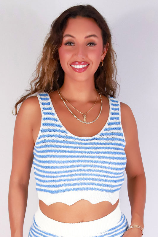 Jeans Warehouse Hawaii - MATCHING SEPARATES - SUNBEAM STRIPES TOP | By HYFVE