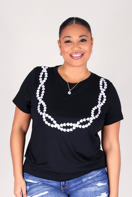 CROWN FLOWER TWIST LEI TEE
