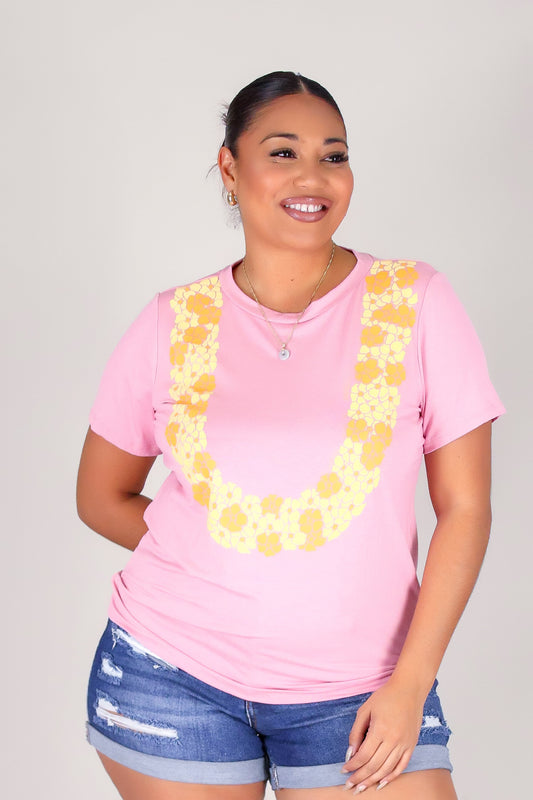 CLUSTERED PUAKENIKENI LEI TEE