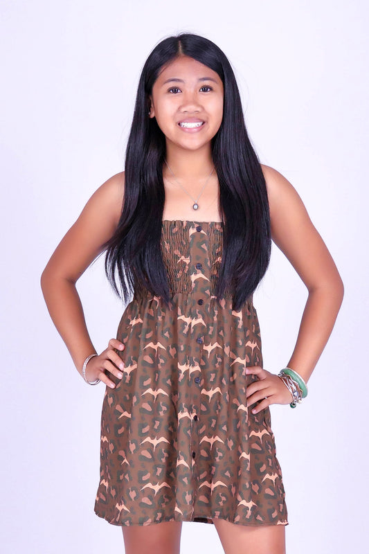 WILD IWA SMOCKED BABYDOLL DRESS | KIDS SIZE 2-16