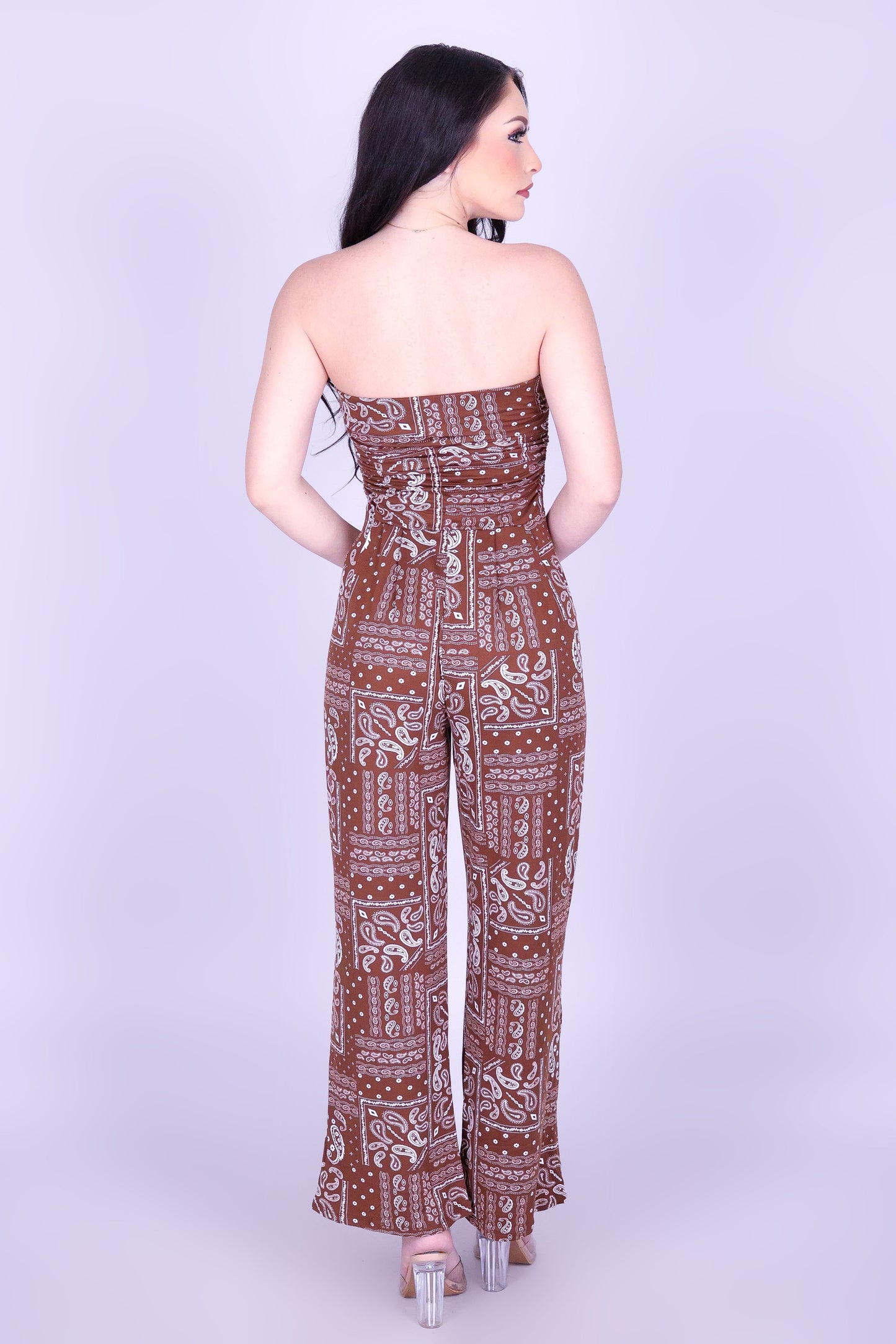 PAISLEY NIGHTS TUBE JUMPSUIT