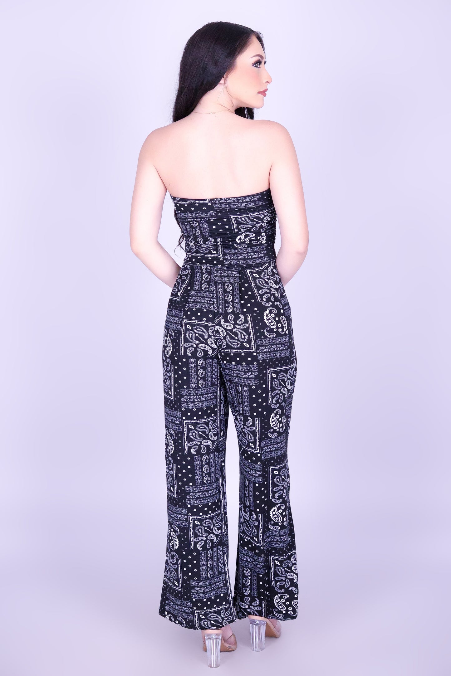 PAISLEY NIGHTS TUBE JUMPSUIT