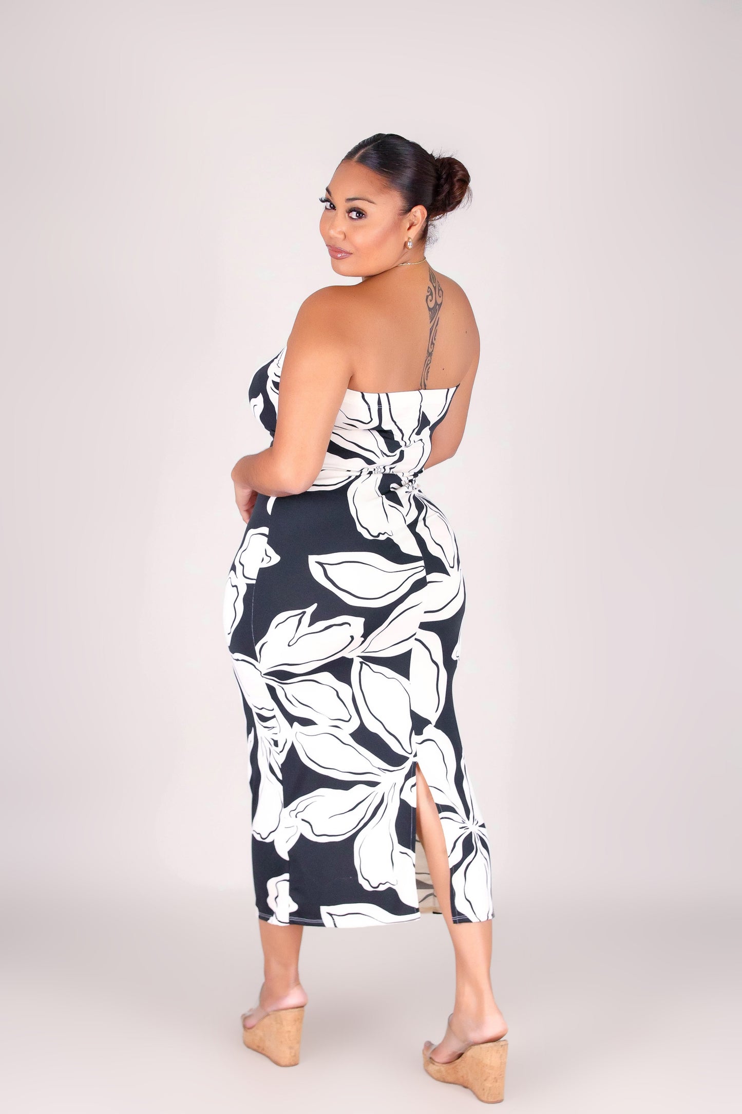 WHERE PETALS FALLS MIDI DRESS