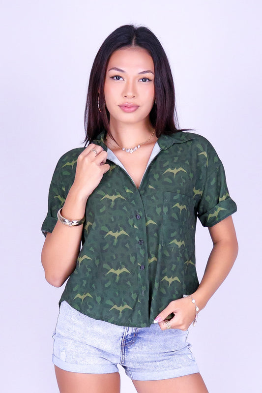 WILD IWA BUTTON DOWN TOP