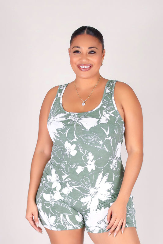 BOTANICAL LINES ROMPER