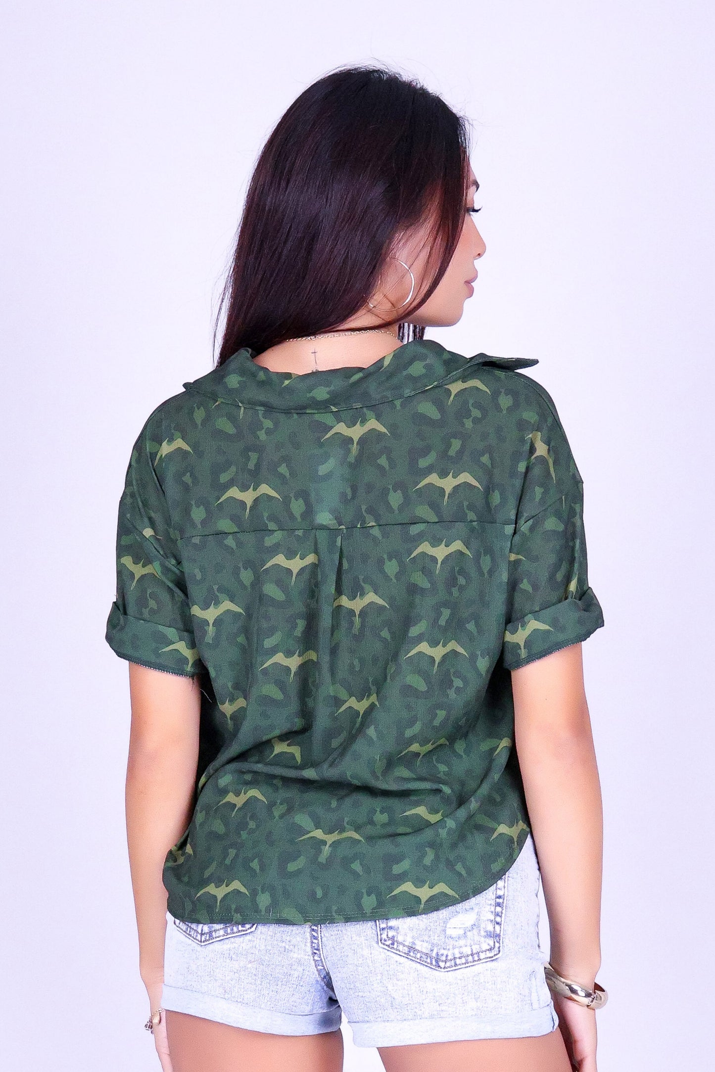 WILD IWA BUTTON DOWN TOP