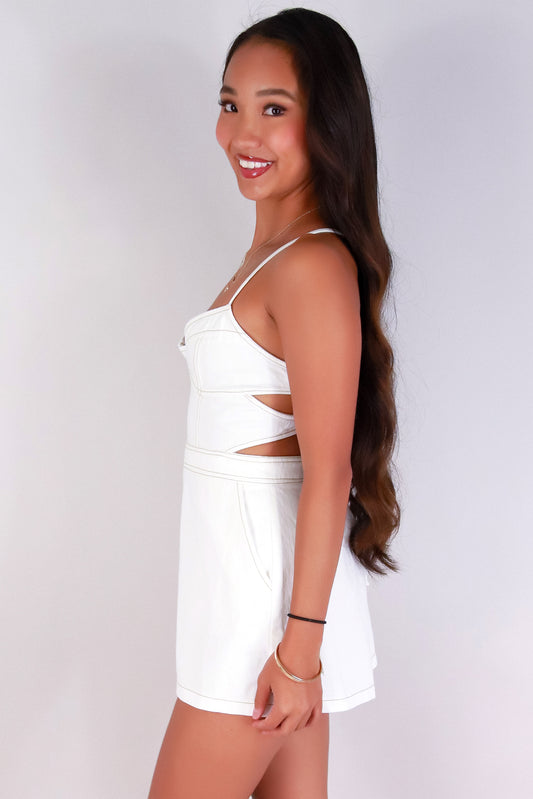 Jeans Warehouse Hawaii - SOLID CASUAL ROMPERS - BACK AT IT ROMPER | By HYFVE