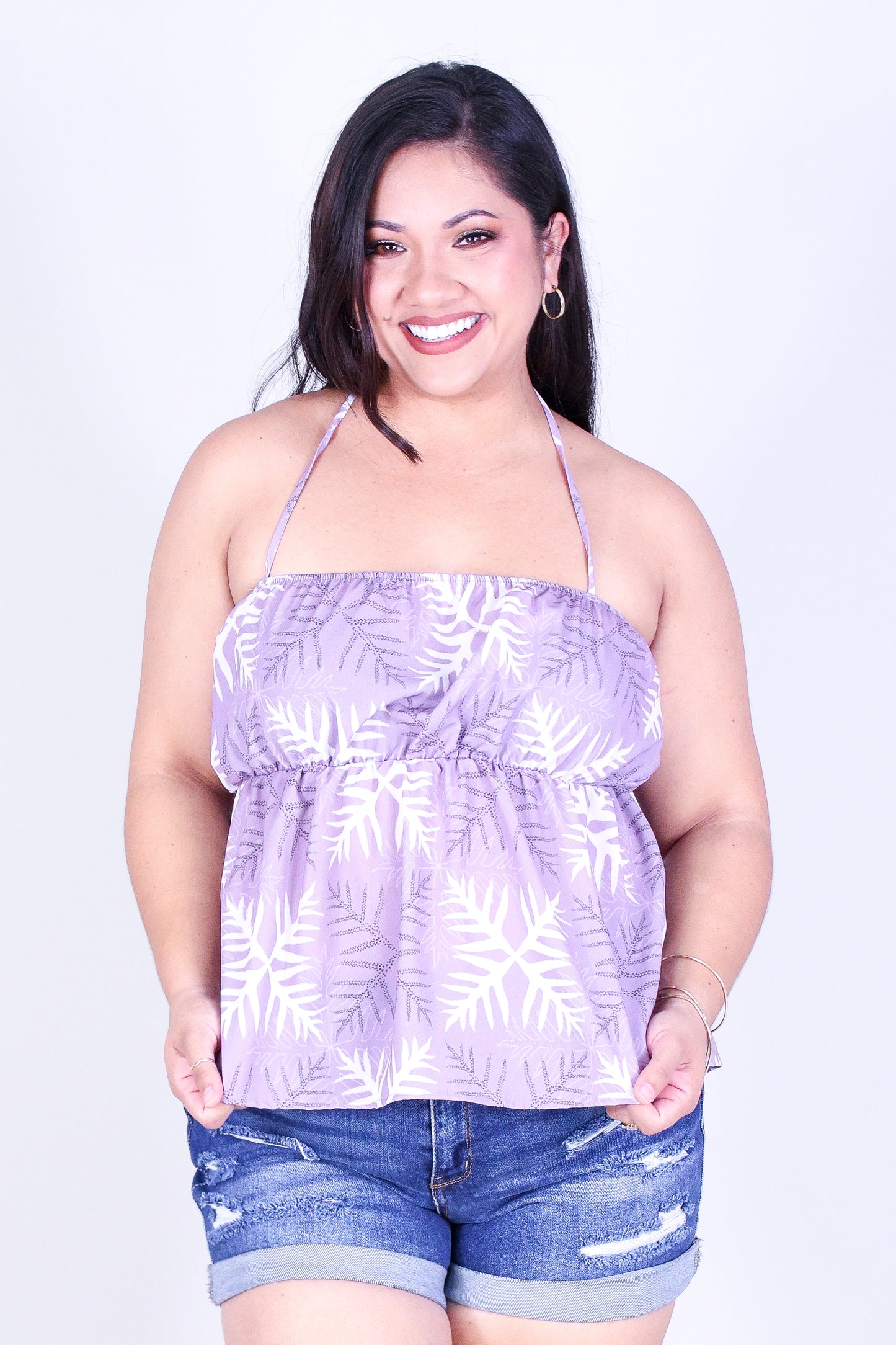 LAUAE QUILT HALTER TOP