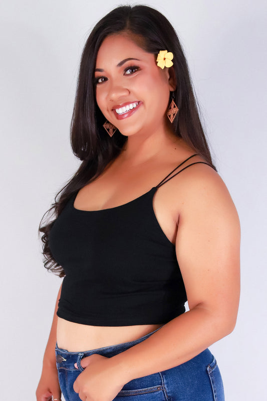 Jeans Warehouse Hawaii - PLUS BASIC SPAGHETTI TANKS - TO THE BASICS CROP TOP | By ACTIVE USA