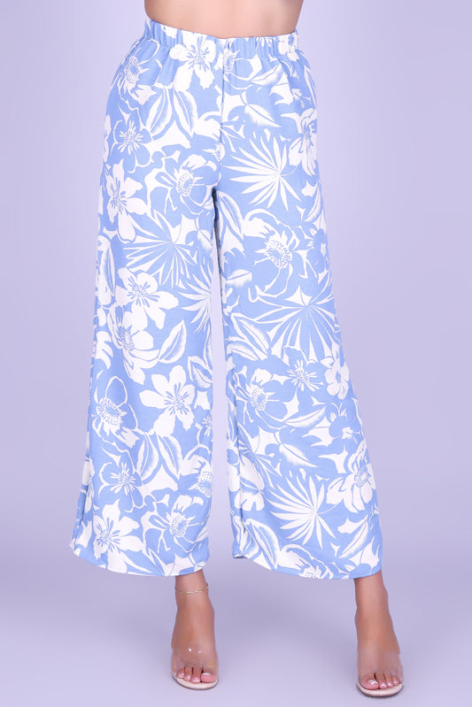 GOLDEN TROPIC PALAZZO PANTS