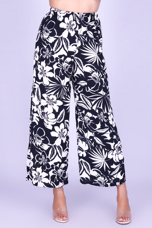 GOLDEN TROPIC PALAZZO PANTS